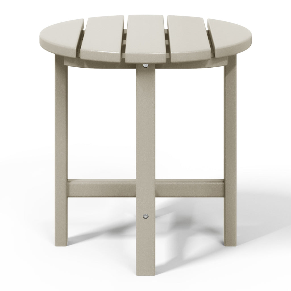 Polytrends Altura Eco-friendly All Weather Round 18 Side Table