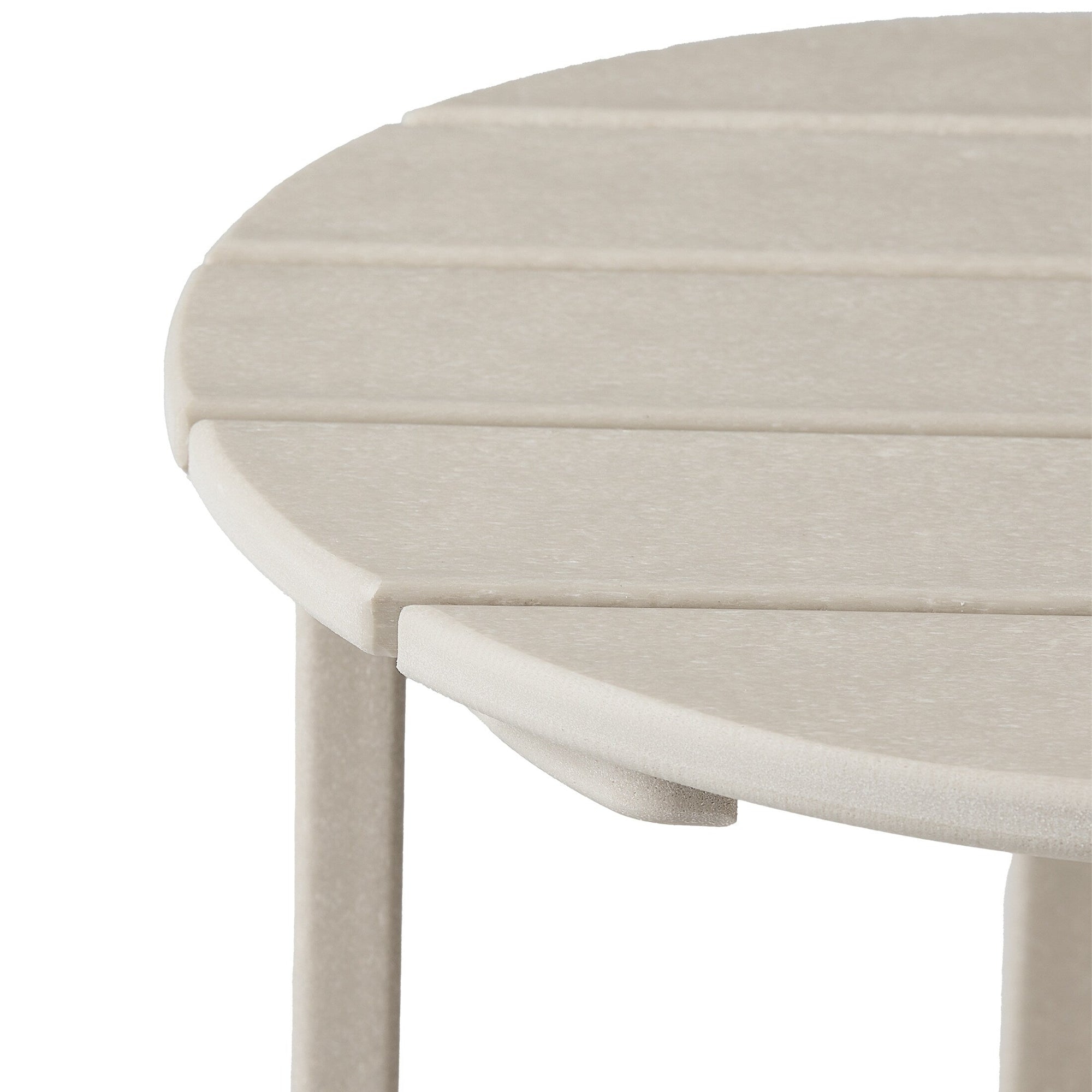 Polytrends Altura Eco-friendly All Weather Round 18 Side Table