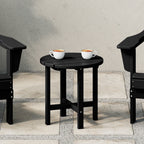 Polytrends Altura Eco-friendly All Weather Round 18 Side Table