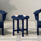 Polytrends Altura Eco-friendly All Weather Round 18 Side Table