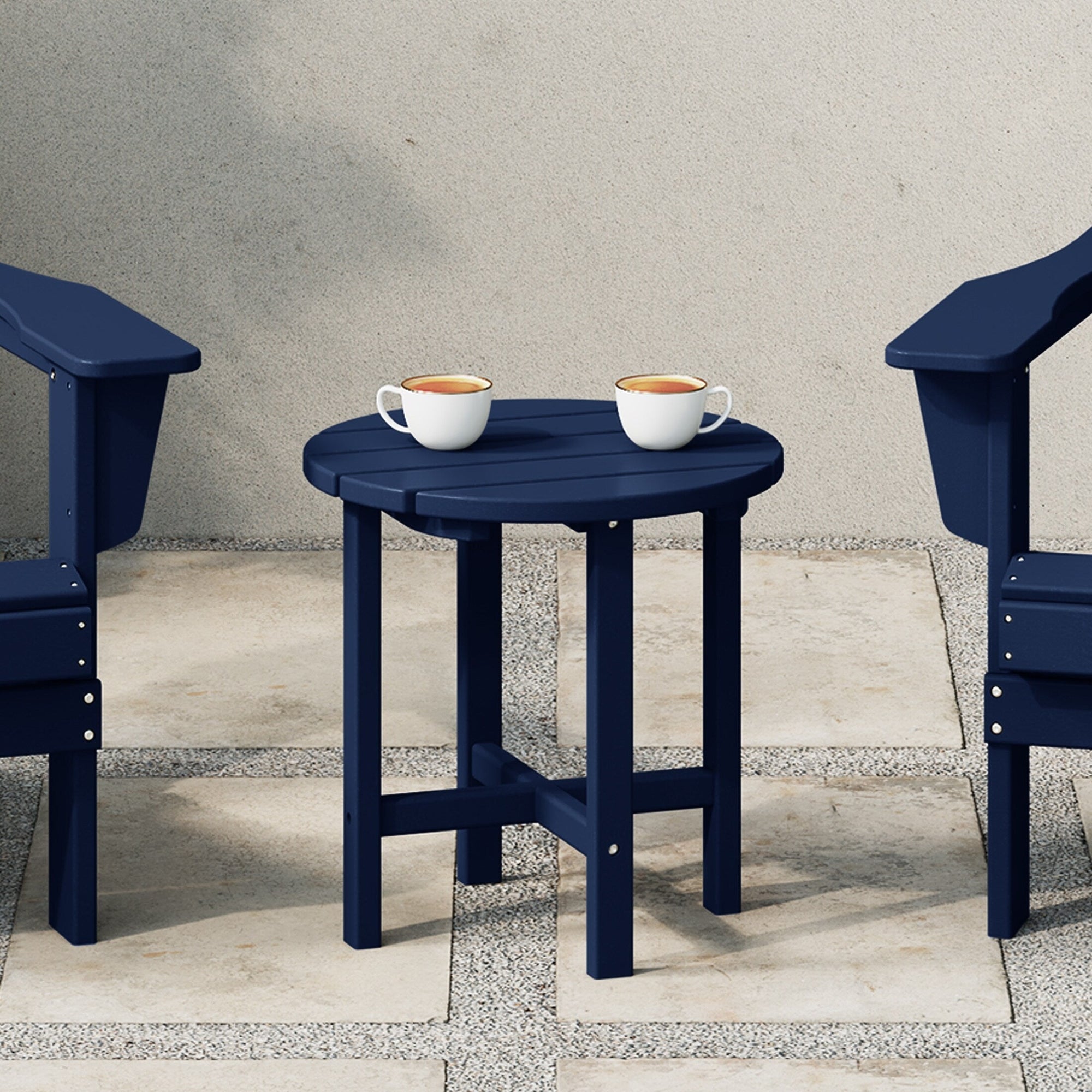 Polytrends Altura Eco-friendly All Weather Round 18 Side Table