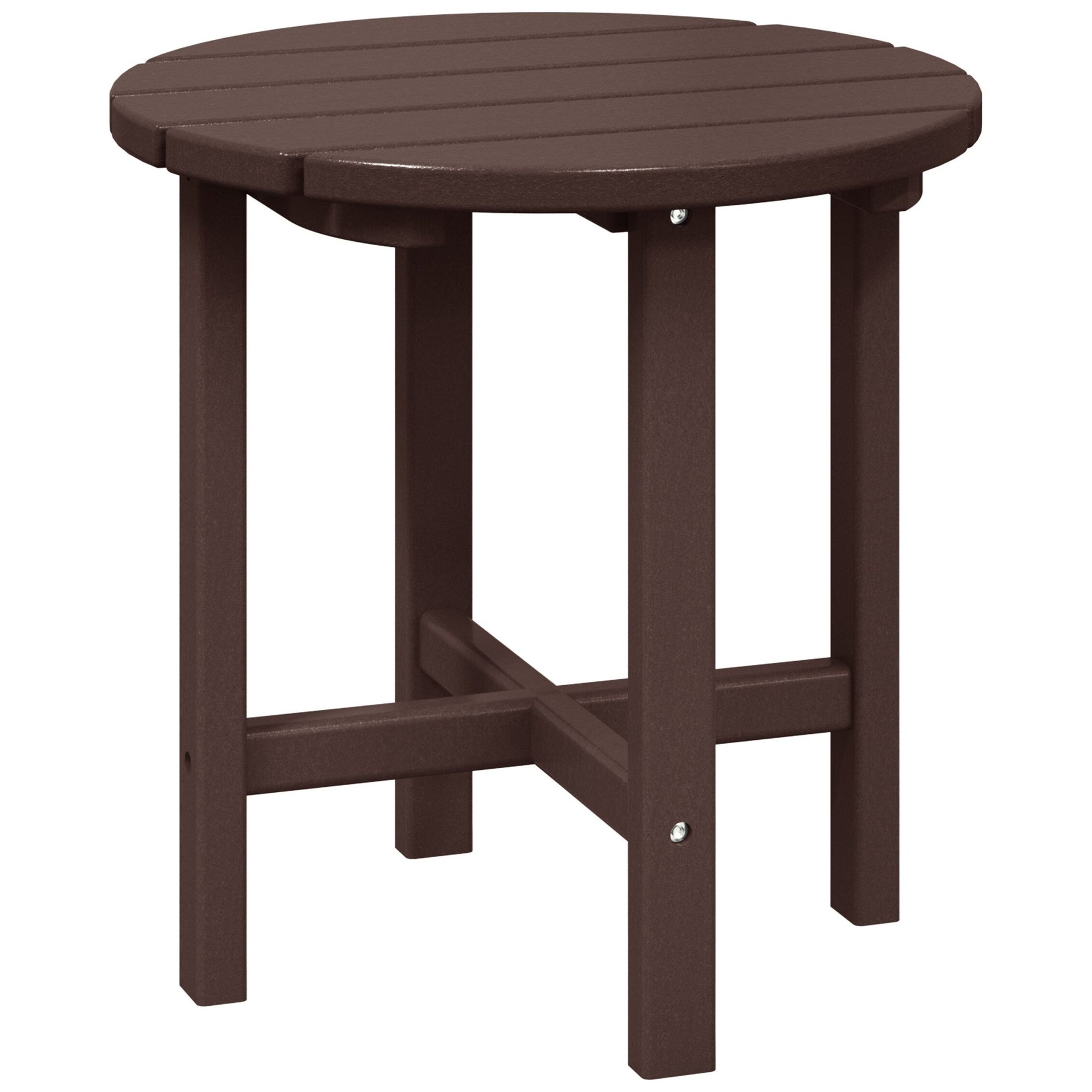 Polytrends Altura Eco-friendly All Weather Round 18 Side Table