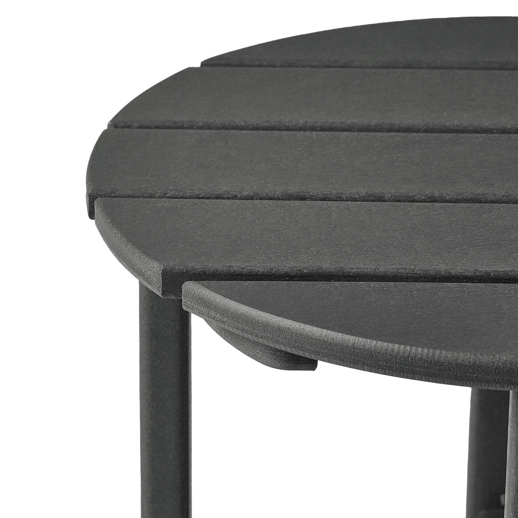 Polytrends Altura Eco-friendly All Weather Round 18 Side Table