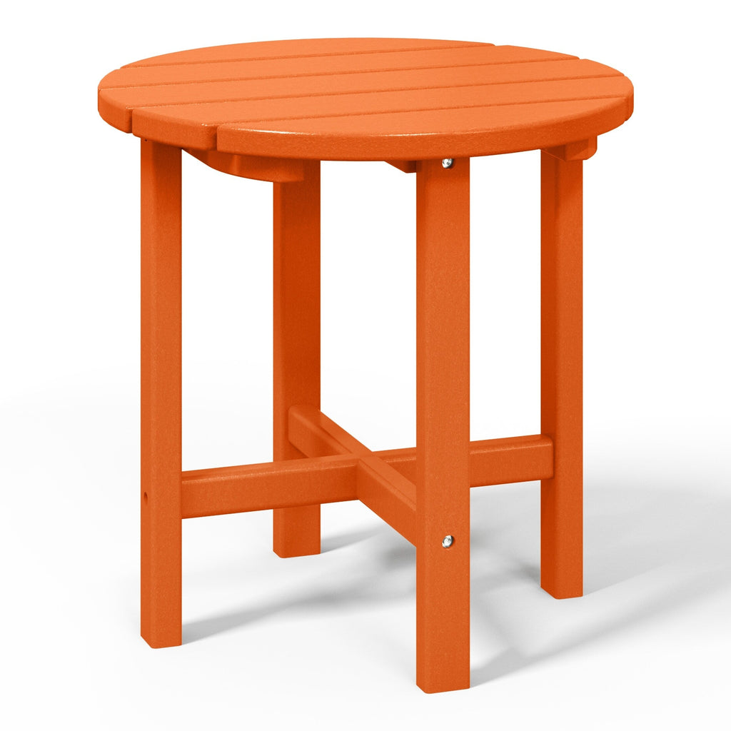 Polytrends Altura Eco-friendly All Weather Round 18 Side Table
