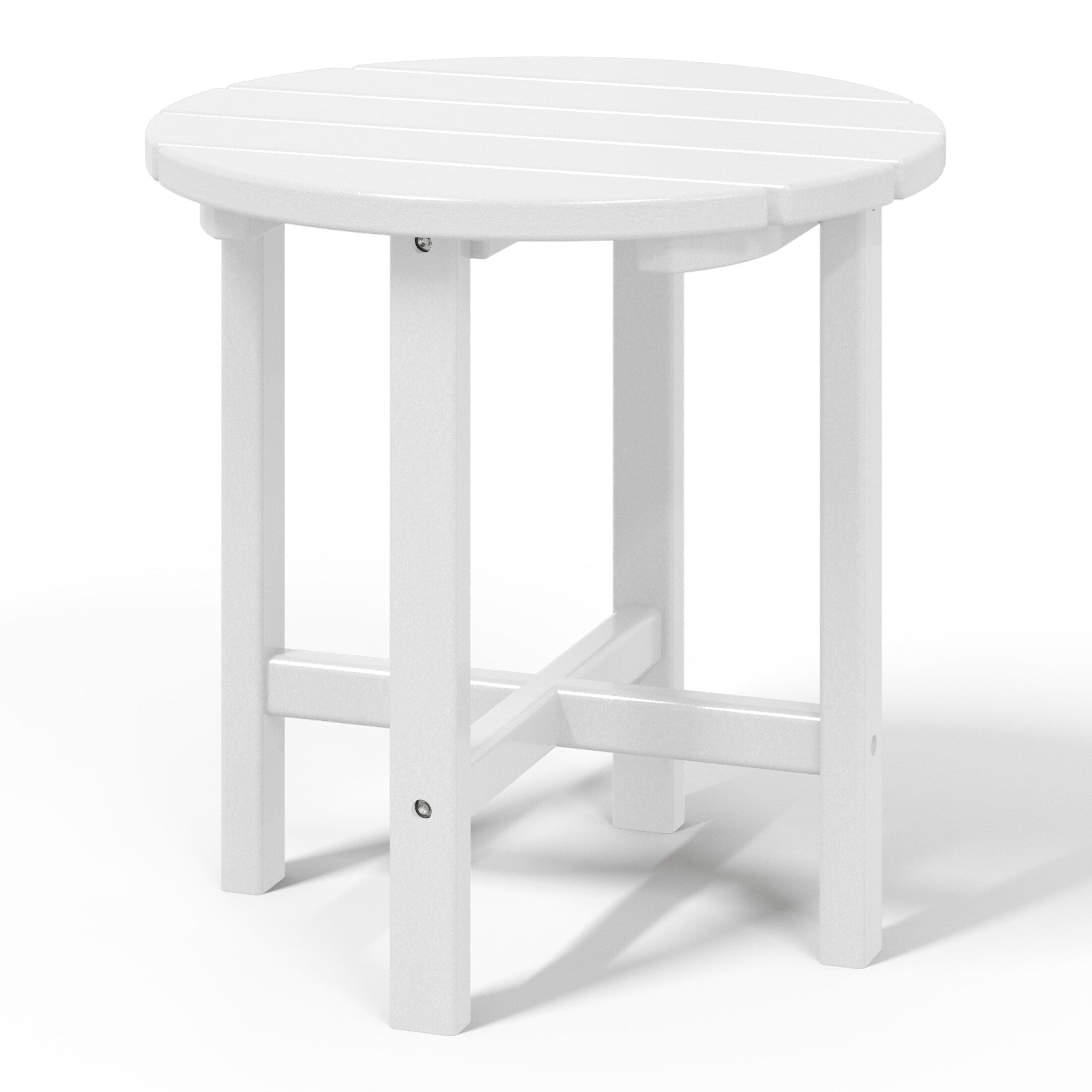Polytrends Altura Eco-friendly All Weather Round 18 Side Table
