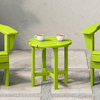 Polytrends Altura Eco-friendly All Weather Round 18 Side Table