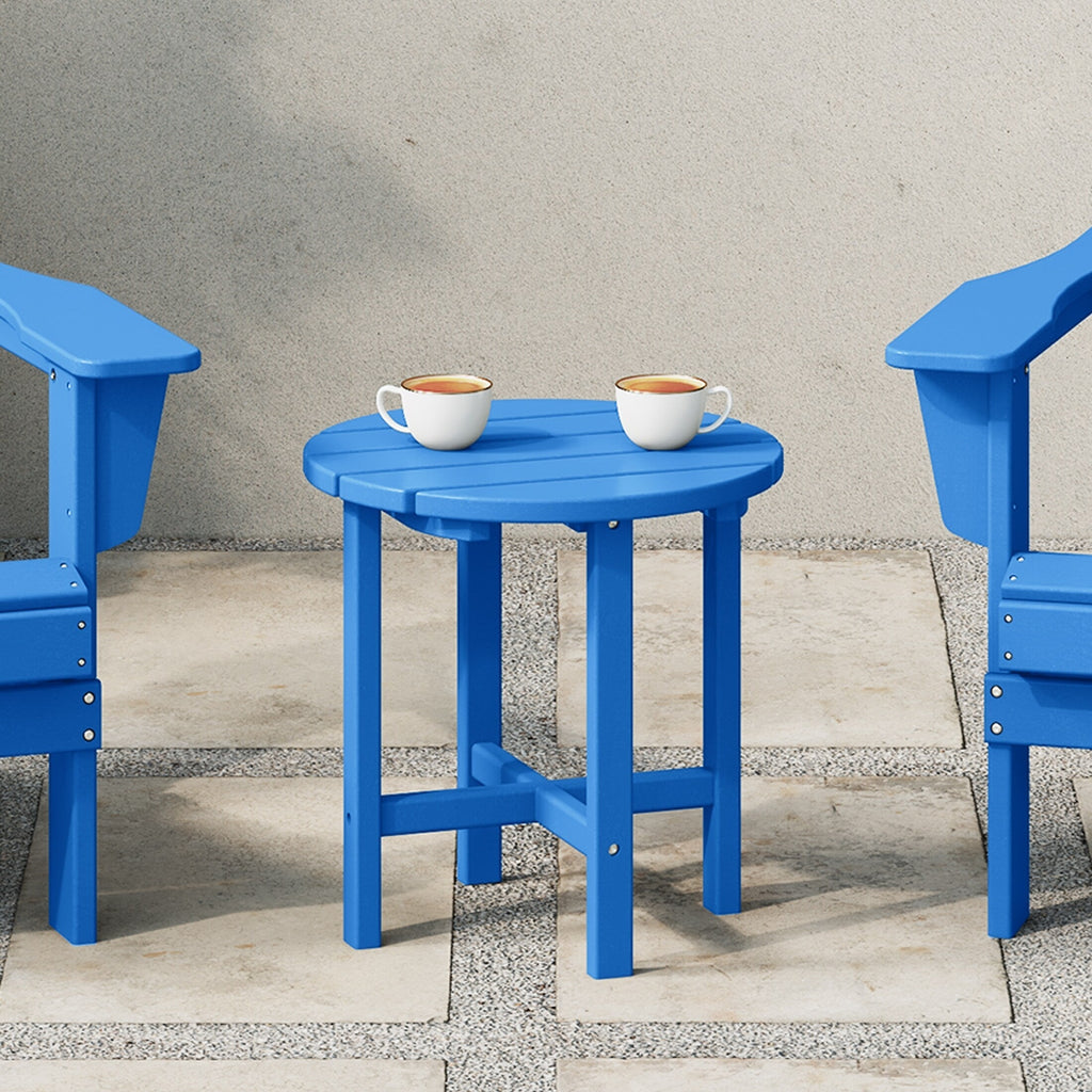 Polytrends Altura Eco-friendly All Weather Round 18 Side Table