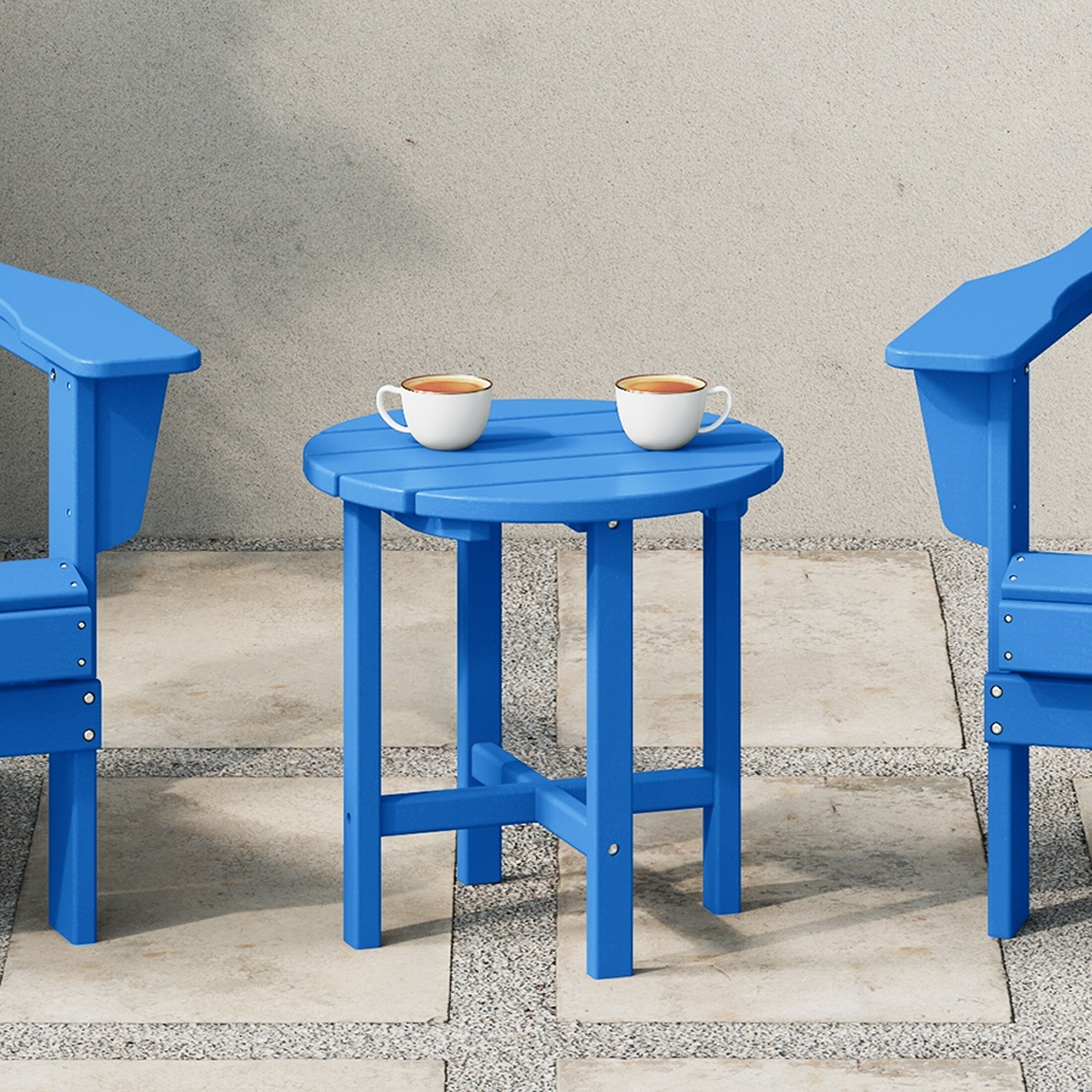 Polytrends Altura Eco-friendly All Weather Round 18 Side Table