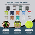 Polytrends Altura Eco-friendly All Weather Round 18 Side Table