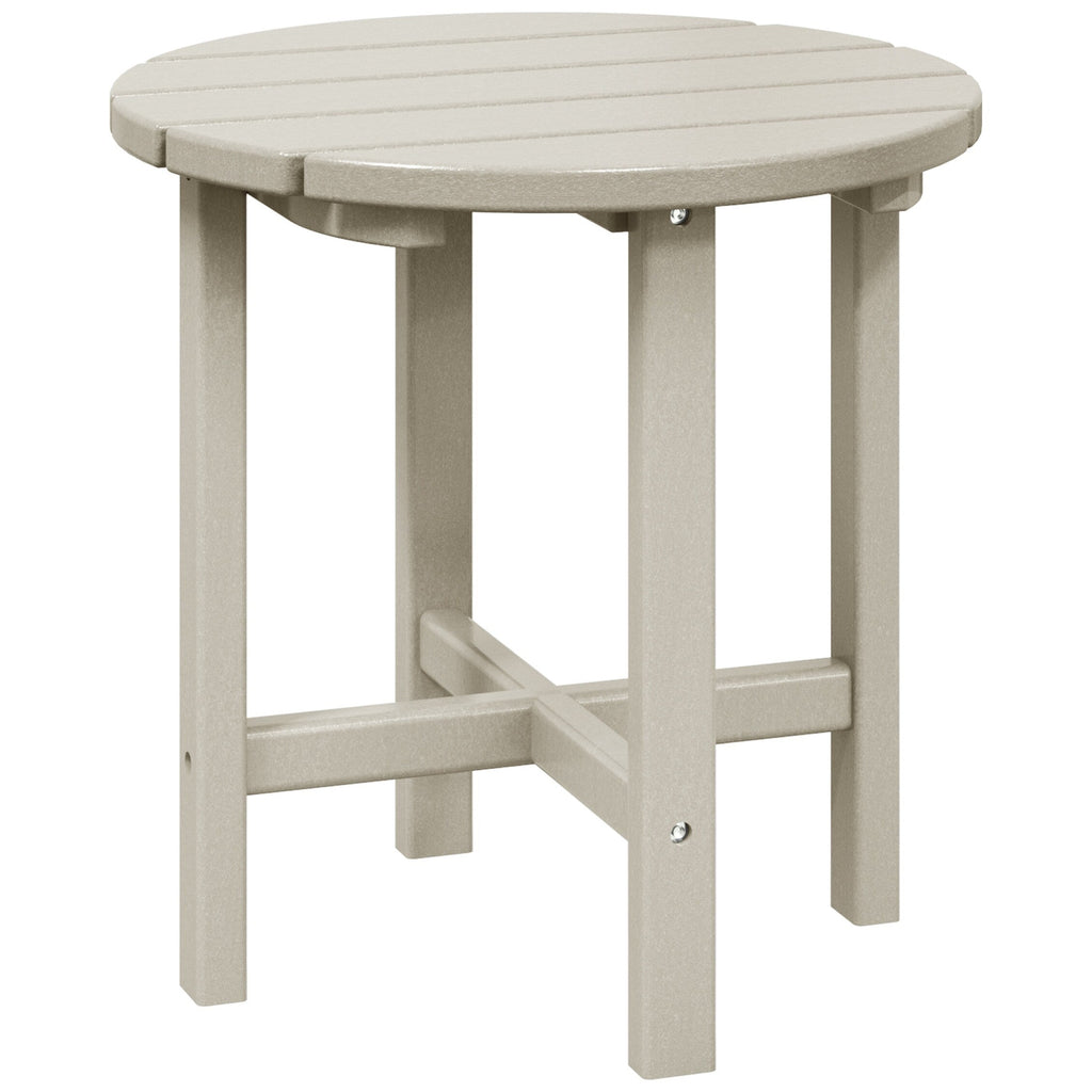 Polytrends Altura Eco-friendly All Weather Round 18 Side Table