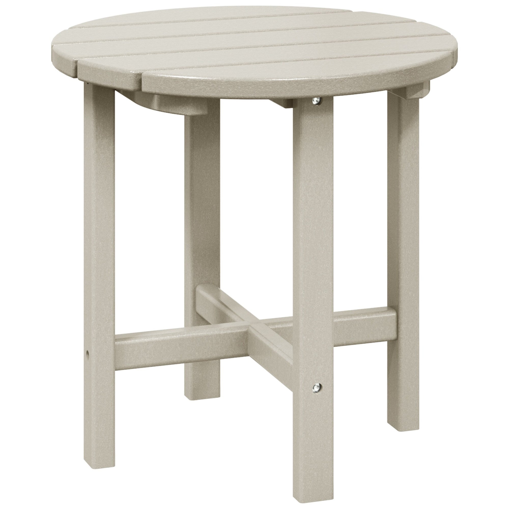 Polytrends Altura Eco-friendly All Weather Round 18 Side Table