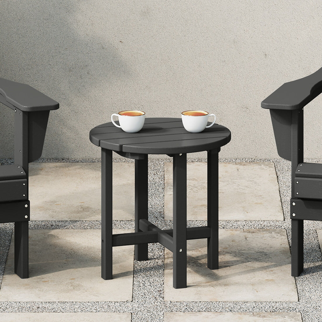 Polytrends Altura Eco-friendly All Weather Round 18 Side Table