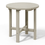 Polytrends Altura Eco-friendly All Weather Round 18 Side Table