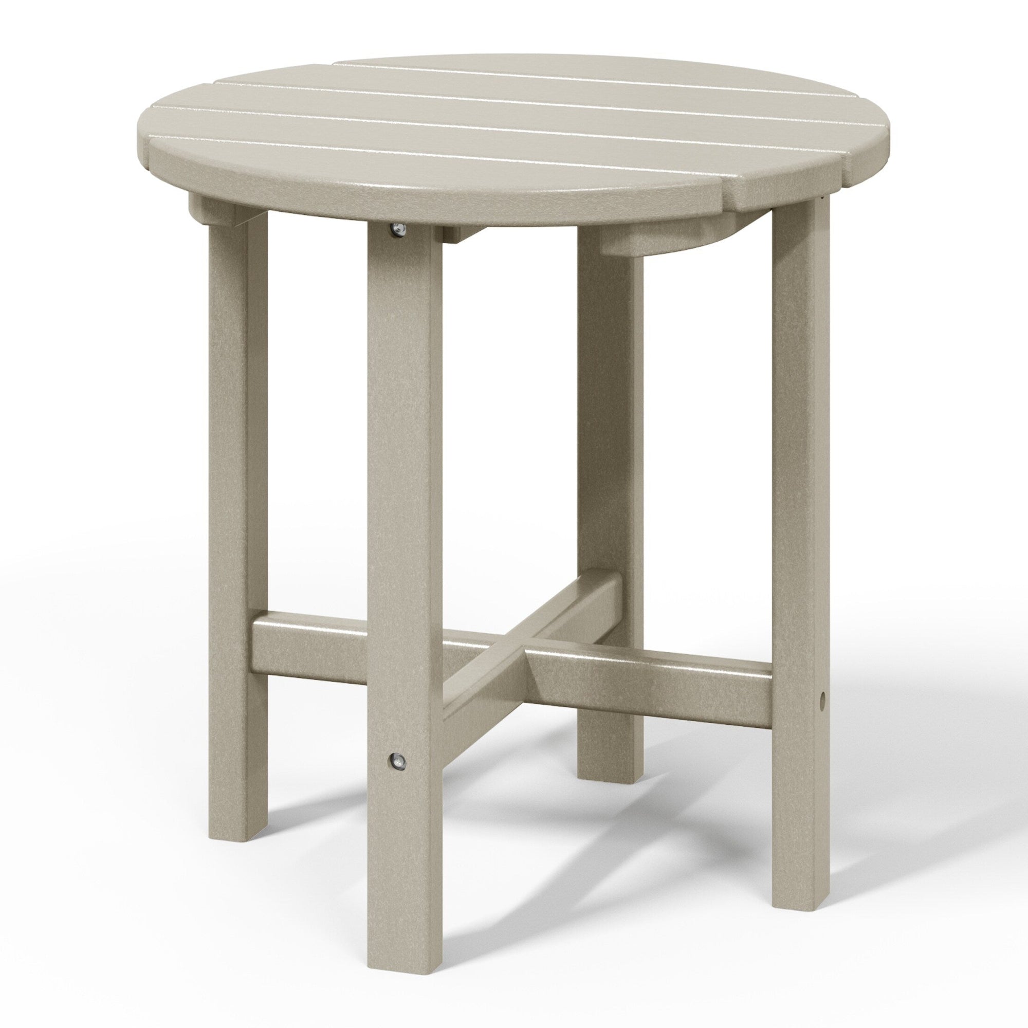 Polytrends Altura Eco-friendly All Weather Round 18 Side Table