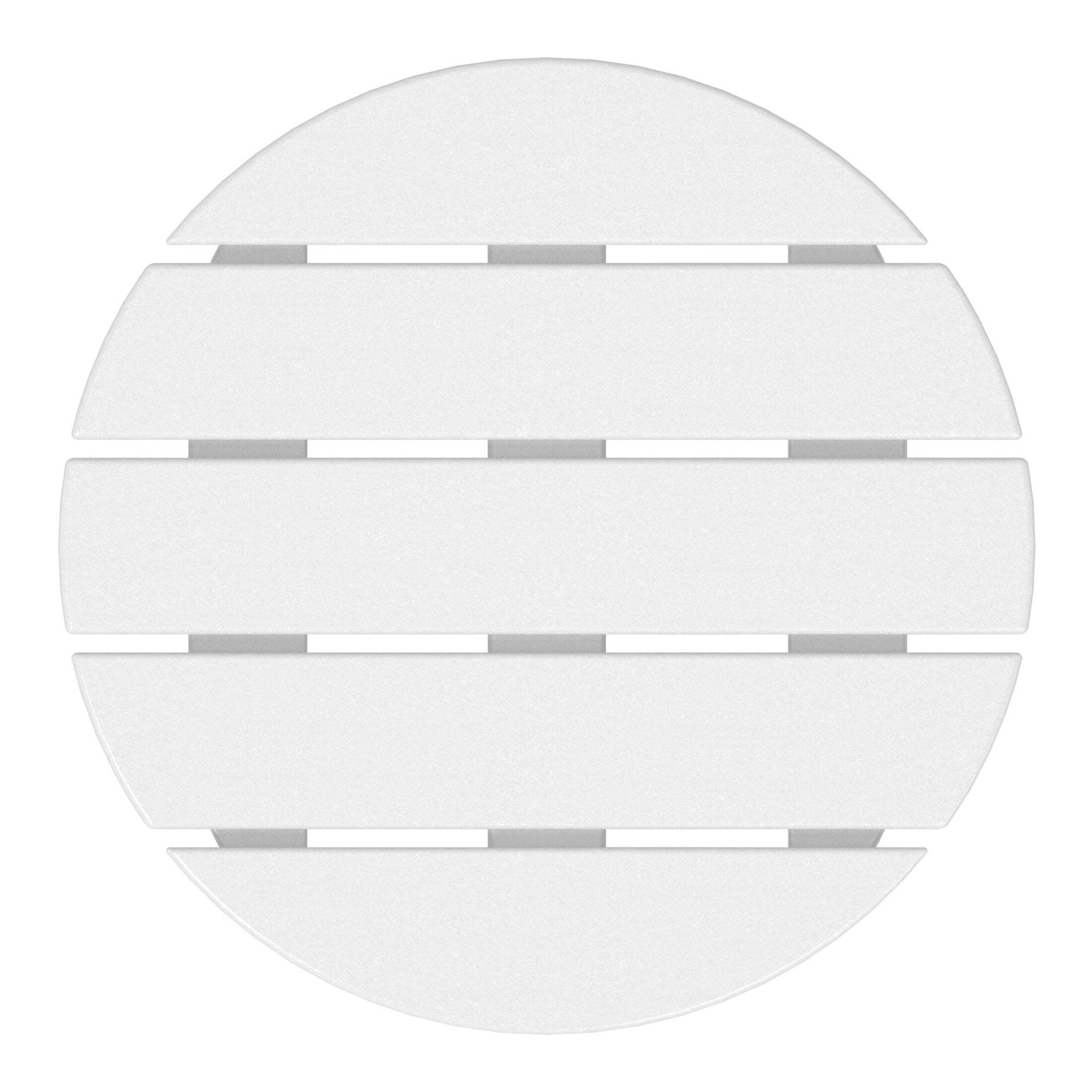 Polytrends Altura Eco-friendly All Weather Round 18 Side Table