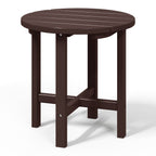 Polytrends Altura Eco-friendly All Weather Round 18 Side Table