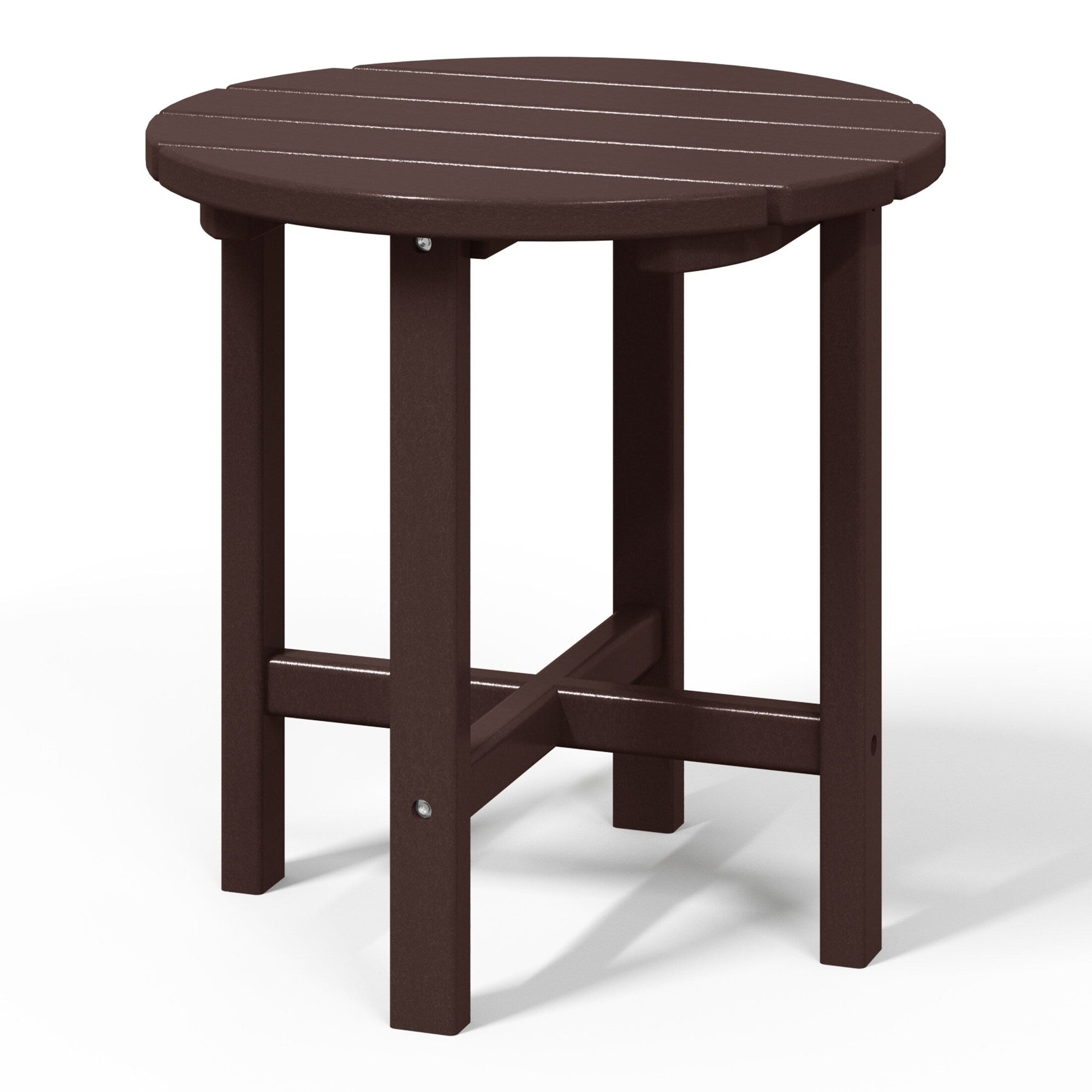 Polytrends Altura Eco-friendly All Weather Round 18 Side Table