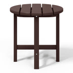 Polytrends Altura Eco-friendly All Weather Round 18 Side Table