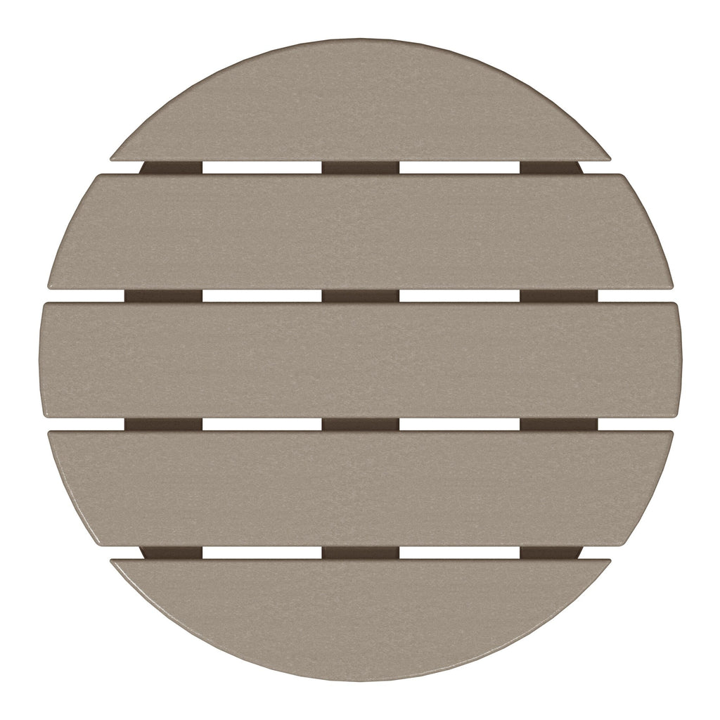 Polytrends Altura Eco-friendly All Weather Round 18 Side Table
