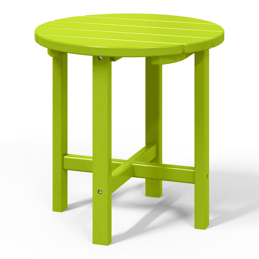 Polytrends Altura Eco-friendly All Weather Round 18 Side Table