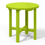 Polytrends Altura Eco-friendly All Weather Round 18 Side Table