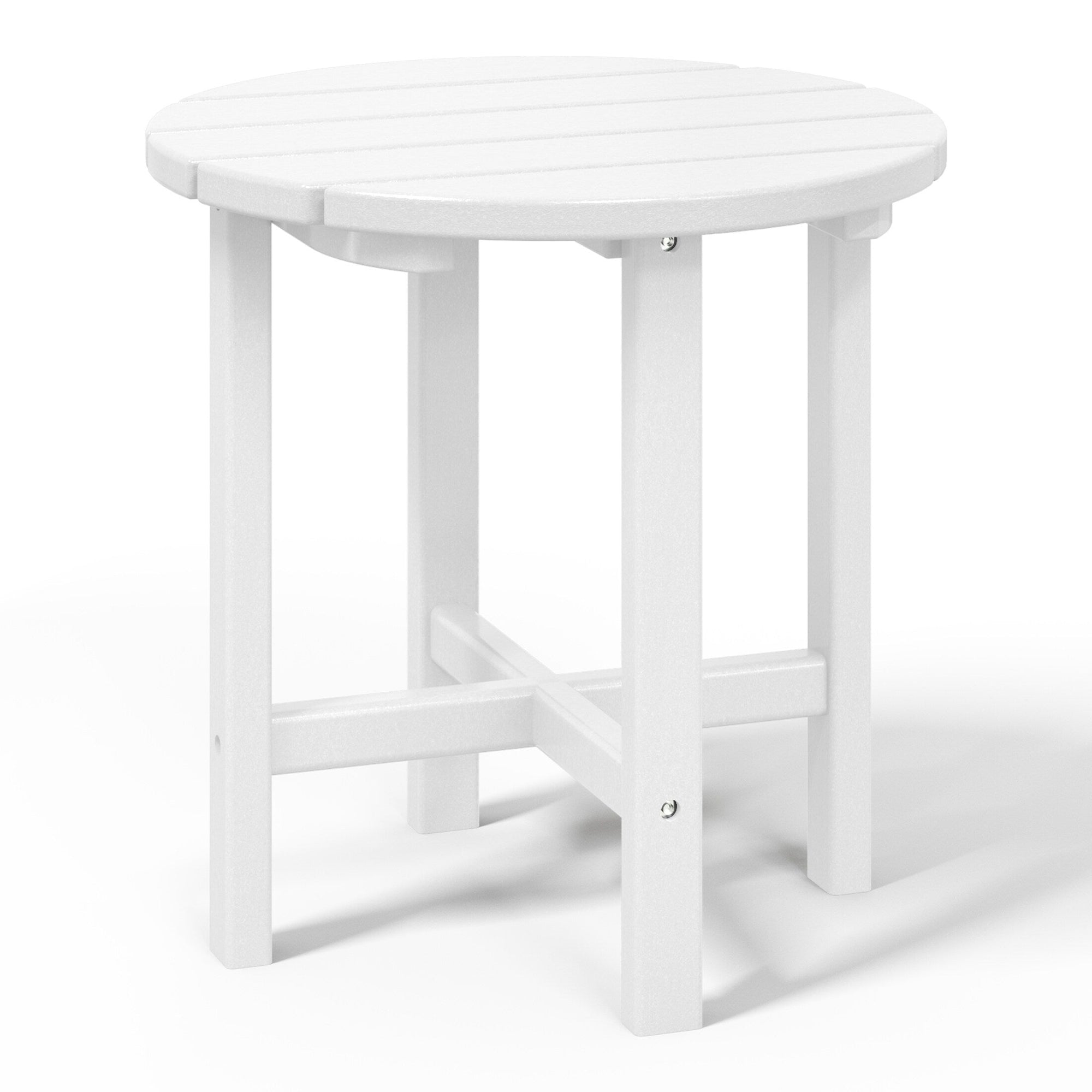 Polytrends Altura Eco-friendly All Weather Round 18 Side Table