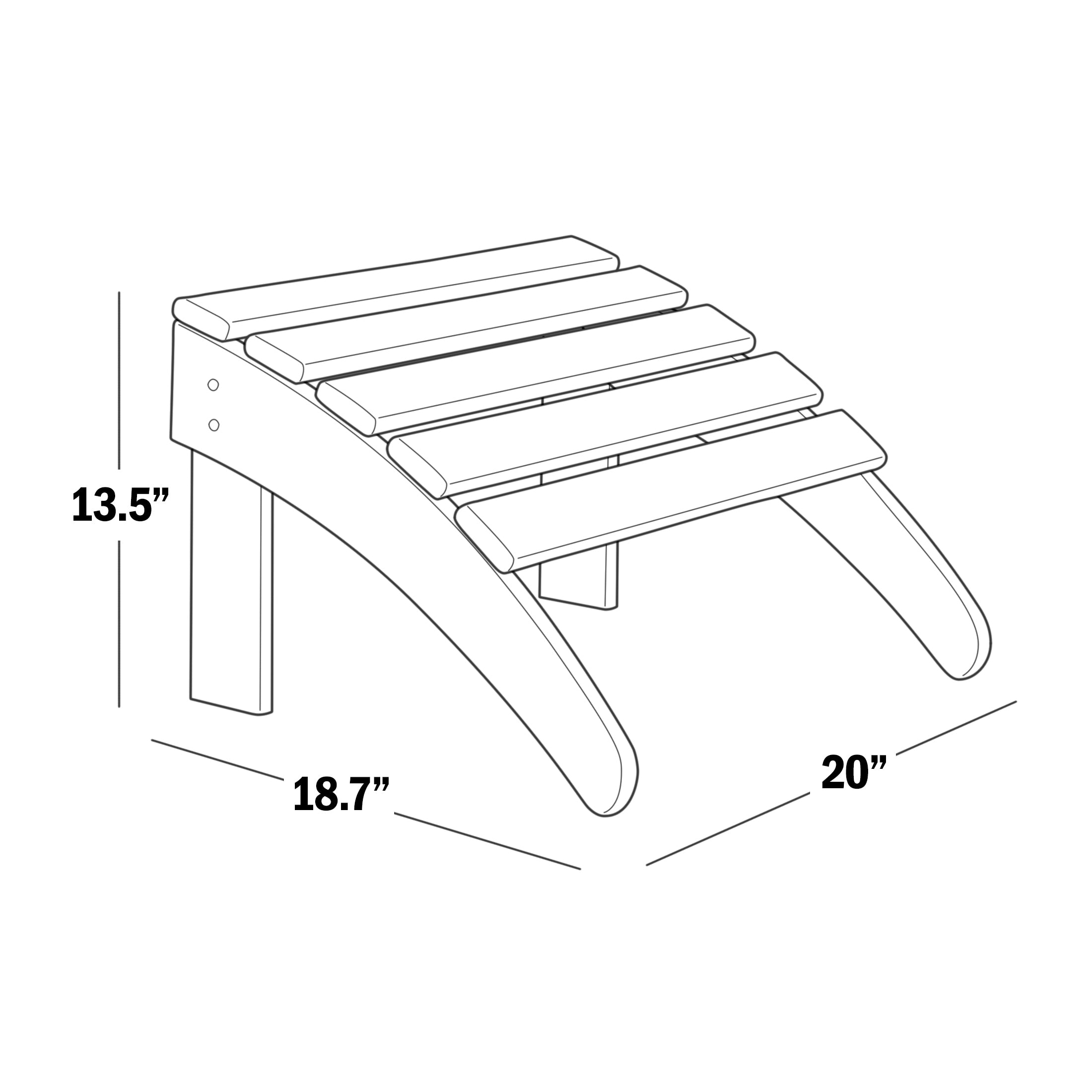 Chaises Adirondack Polytrends Altura Outdoor écologiques toutes saisons avec poufs (ensemble de conversation 4 pièces)