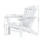 Chaises Adirondack Polytrends Altura Outdoor écologiques toutes saisons avec poufs (ensemble de conversation 4 pièces)