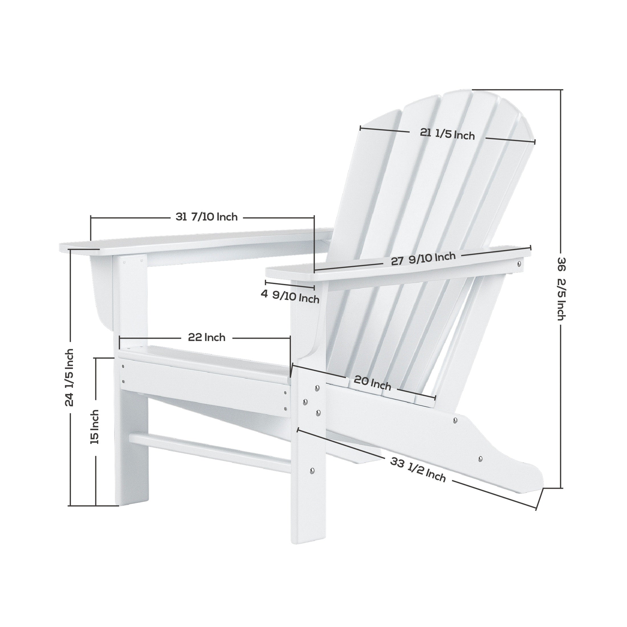 Chaises Adirondack Polytrends Altura Outdoor écologiques toutes saisons avec poufs (ensemble de conversation 4 pièces)