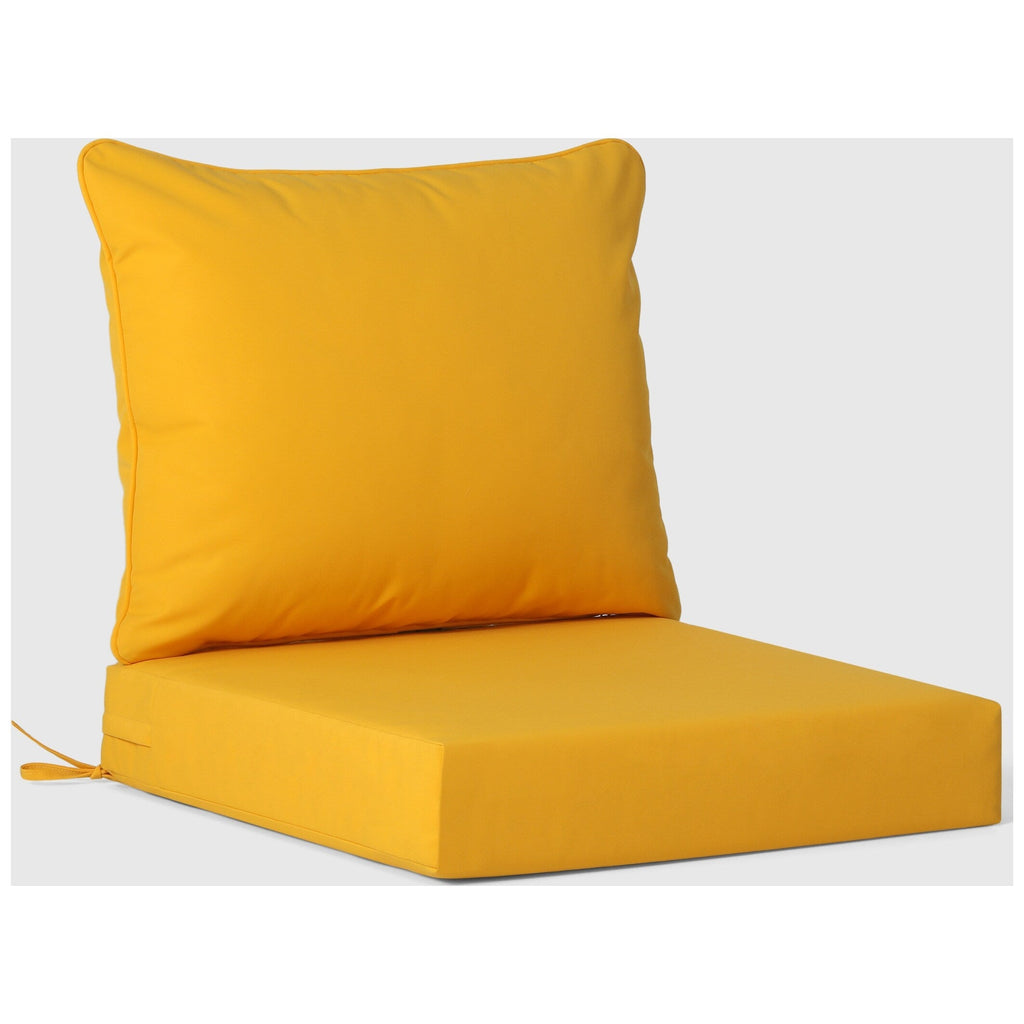Ensemble de salon de jardin Polytrends Birchwood en PEHD toutes saisons, bleu marine, avec sièges profonds (5 pièces)