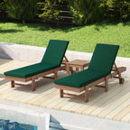 Coussins de chaise longue d'extérieur Polytrends, résistants à la décoloration, toutes saisons (lot de 2)