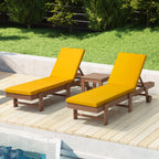 Coussins de chaise longue d'extérieur Polytrends, résistants à la décoloration, toutes saisons (lot de 2)