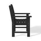 Ensemble de salle à manger et de jardin rectangulaire Polytrends Laguna 6 pièces avec table et banc