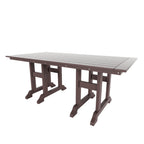 Ensemble de salle à manger et de jardin rectangulaire Polytrends Laguna 6 pièces avec table et banc