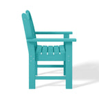 Ensemble de salle à manger et de jardin rectangulaire Polytrends Laguna 6 pièces avec table et banc