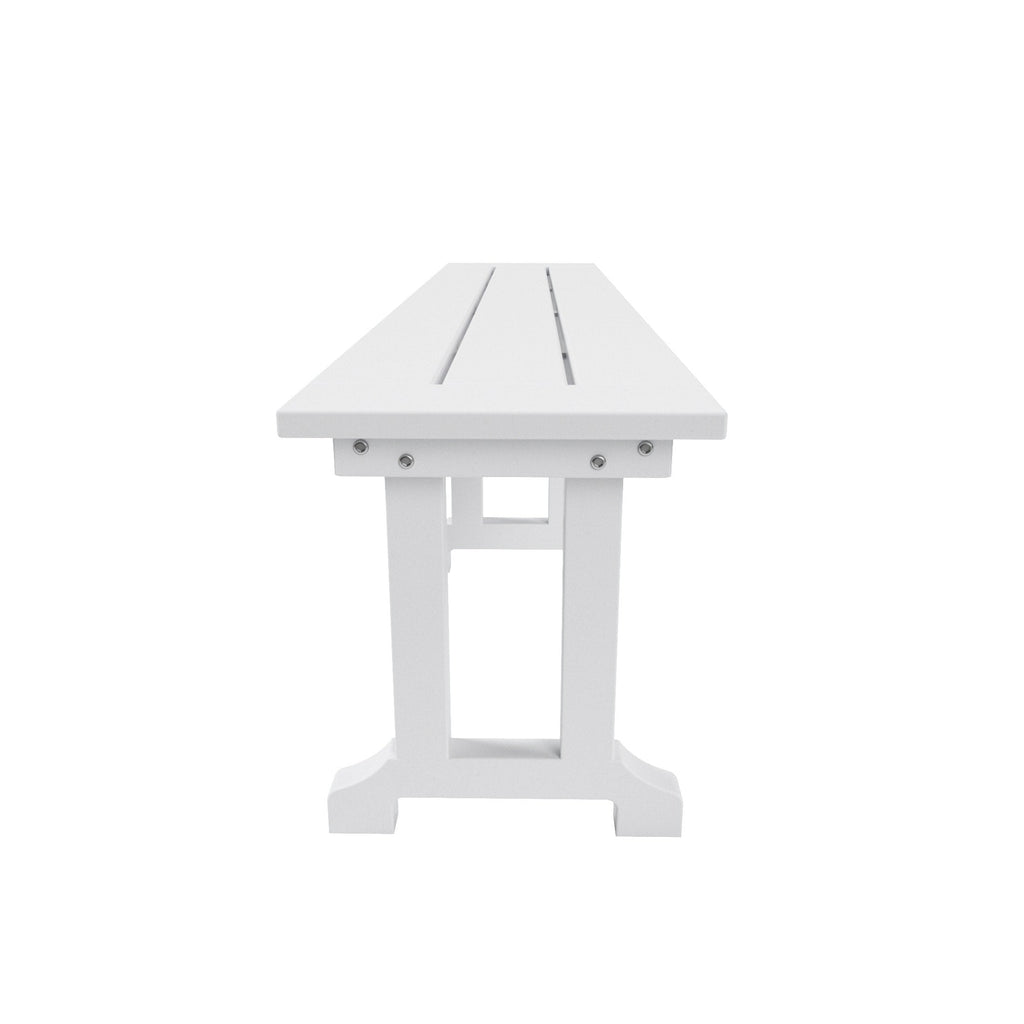 Ensemble de salle à manger et de jardin rectangulaire Polytrends Laguna 6 pièces avec table et banc