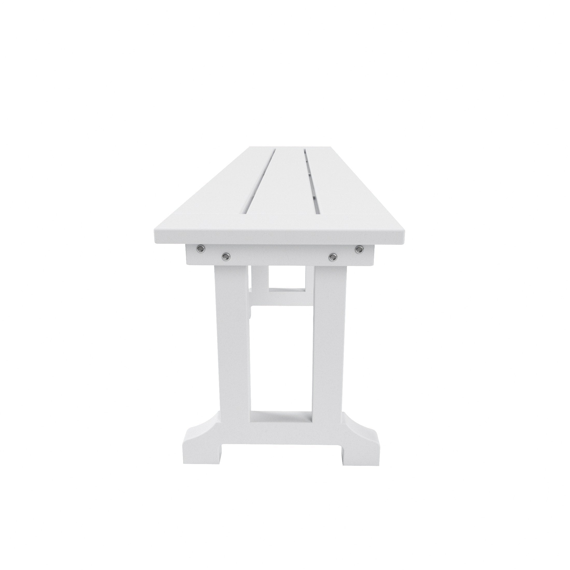 Ensemble de salle à manger et de jardin rectangulaire Polytrends Laguna 6 pièces avec table et banc
