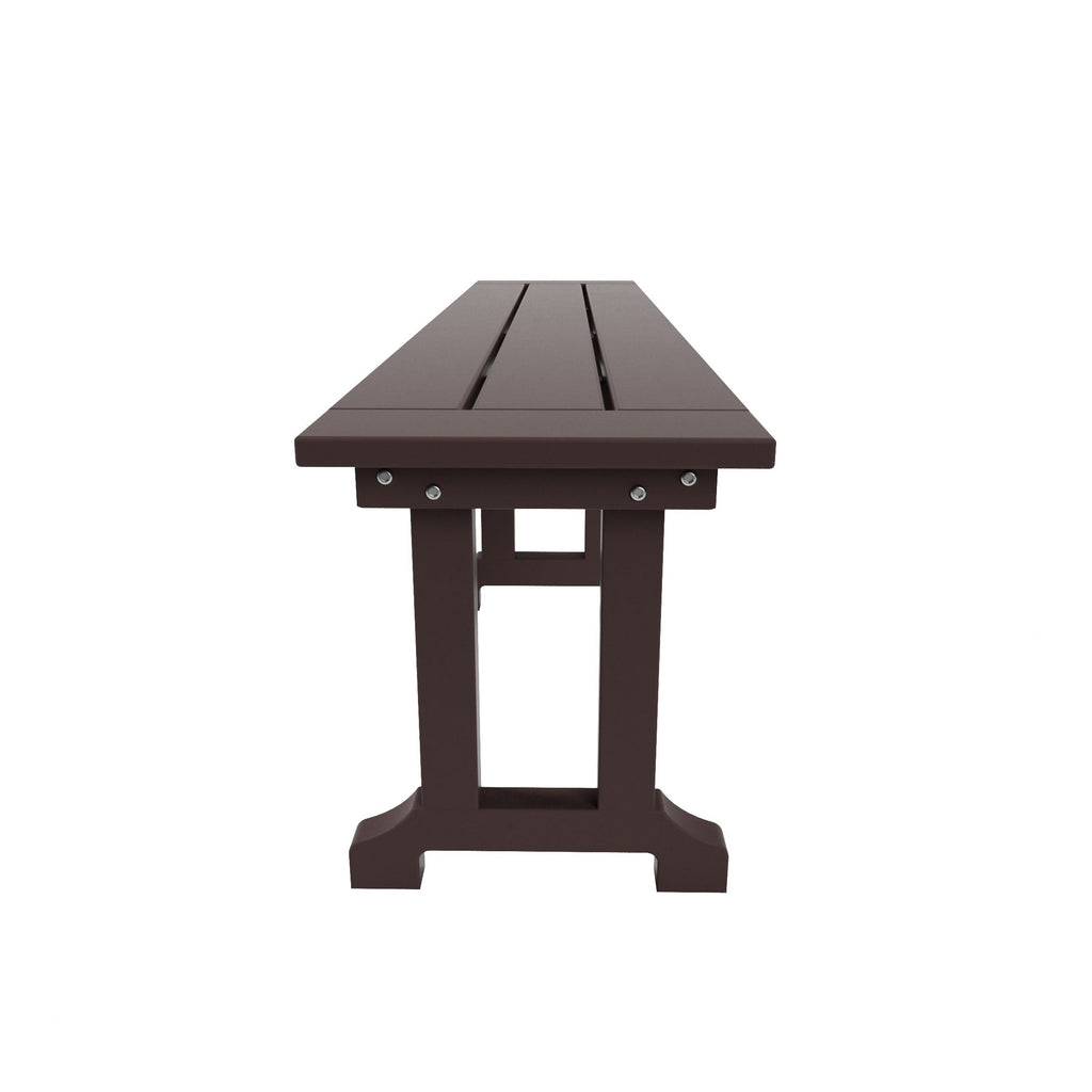 Ensemble de salle à manger et de jardin rectangulaire Polytrends Laguna 6 pièces avec table et banc