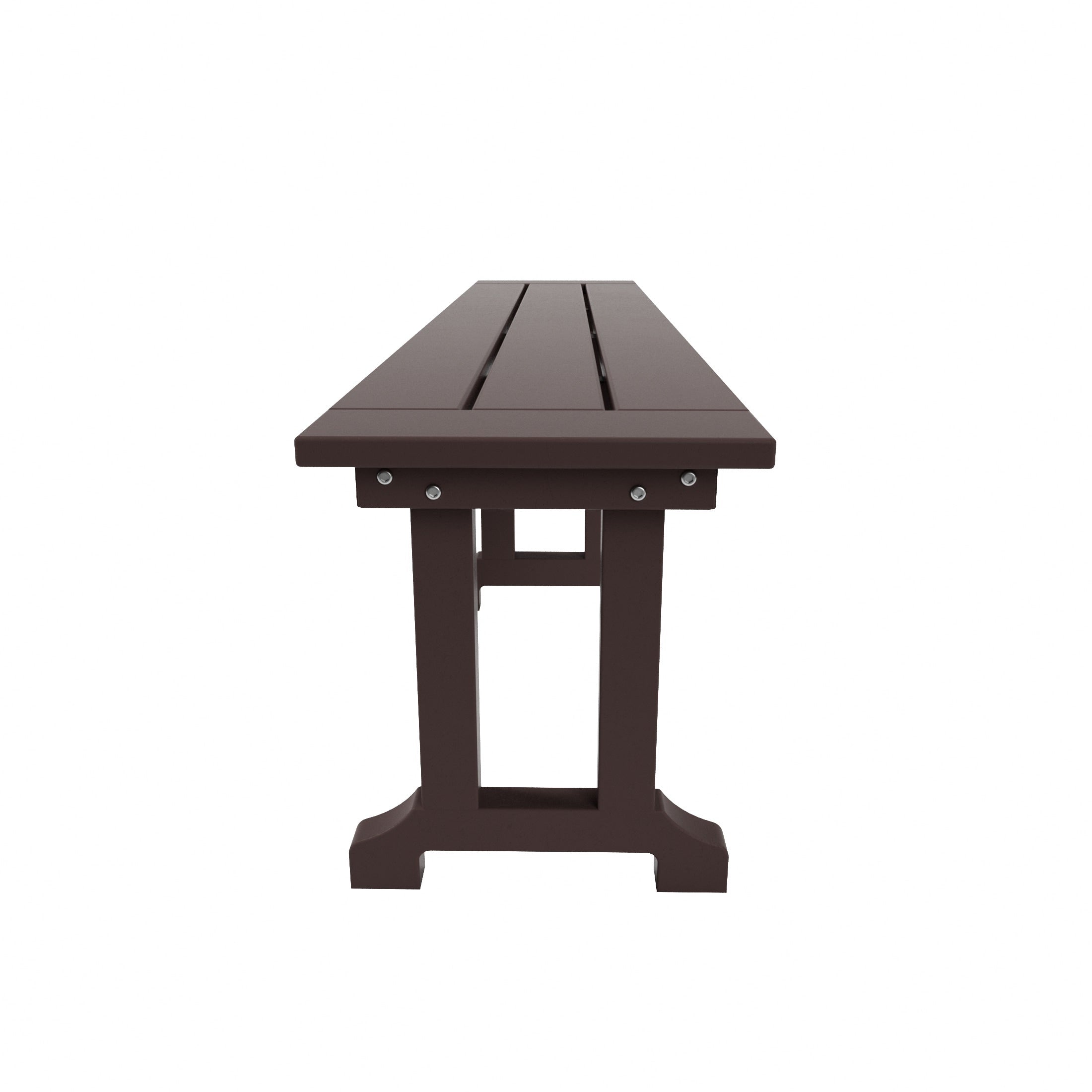 Ensemble de salle à manger et de jardin rectangulaire Polytrends Laguna 6 pièces avec table et banc