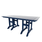 Ensemble de salle à manger et de jardin rectangulaire Polytrends Laguna 6 pièces avec table et banc