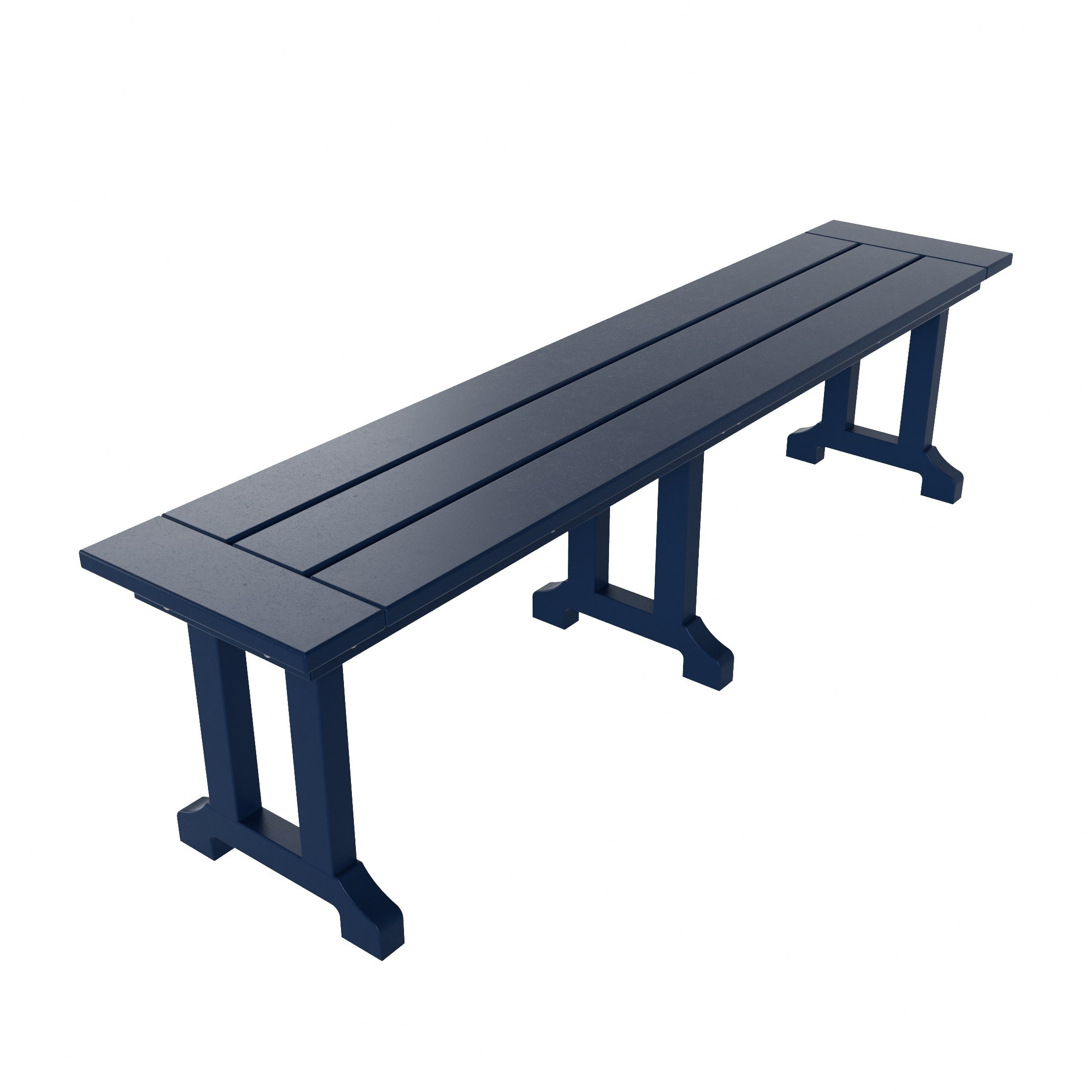 Ensemble de salle à manger et de jardin rectangulaire Polytrends Laguna 6 pièces avec table et banc