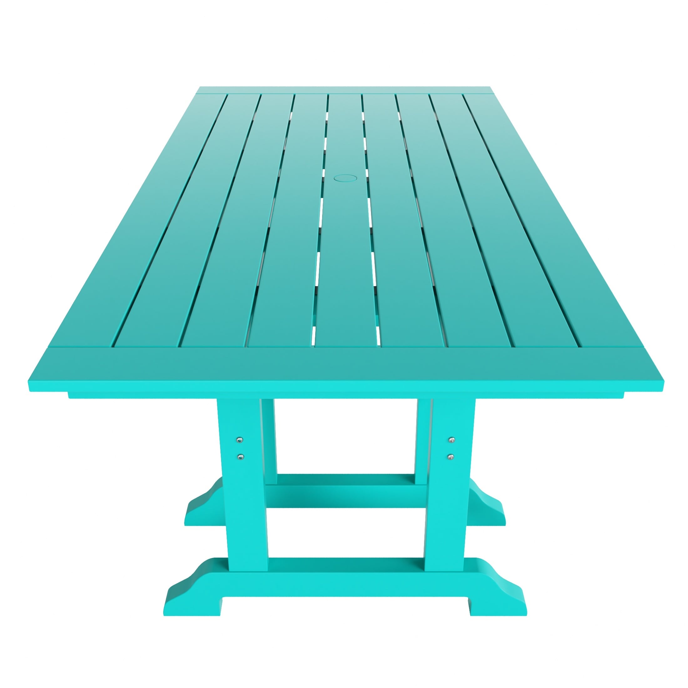 Ensemble de salle à manger et de jardin rectangulaire Polytrends Laguna 6 pièces avec table et banc