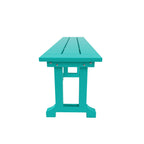 Ensemble de salle à manger et de jardin rectangulaire Polytrends Laguna 6 pièces avec table et banc