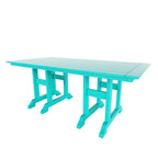 Ensemble de salle à manger et de jardin rectangulaire Polytrends Laguna 6 pièces avec table et banc