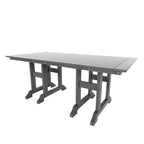 Ensemble de salle à manger et de jardin rectangulaire Polytrends Laguna 6 pièces avec table et banc