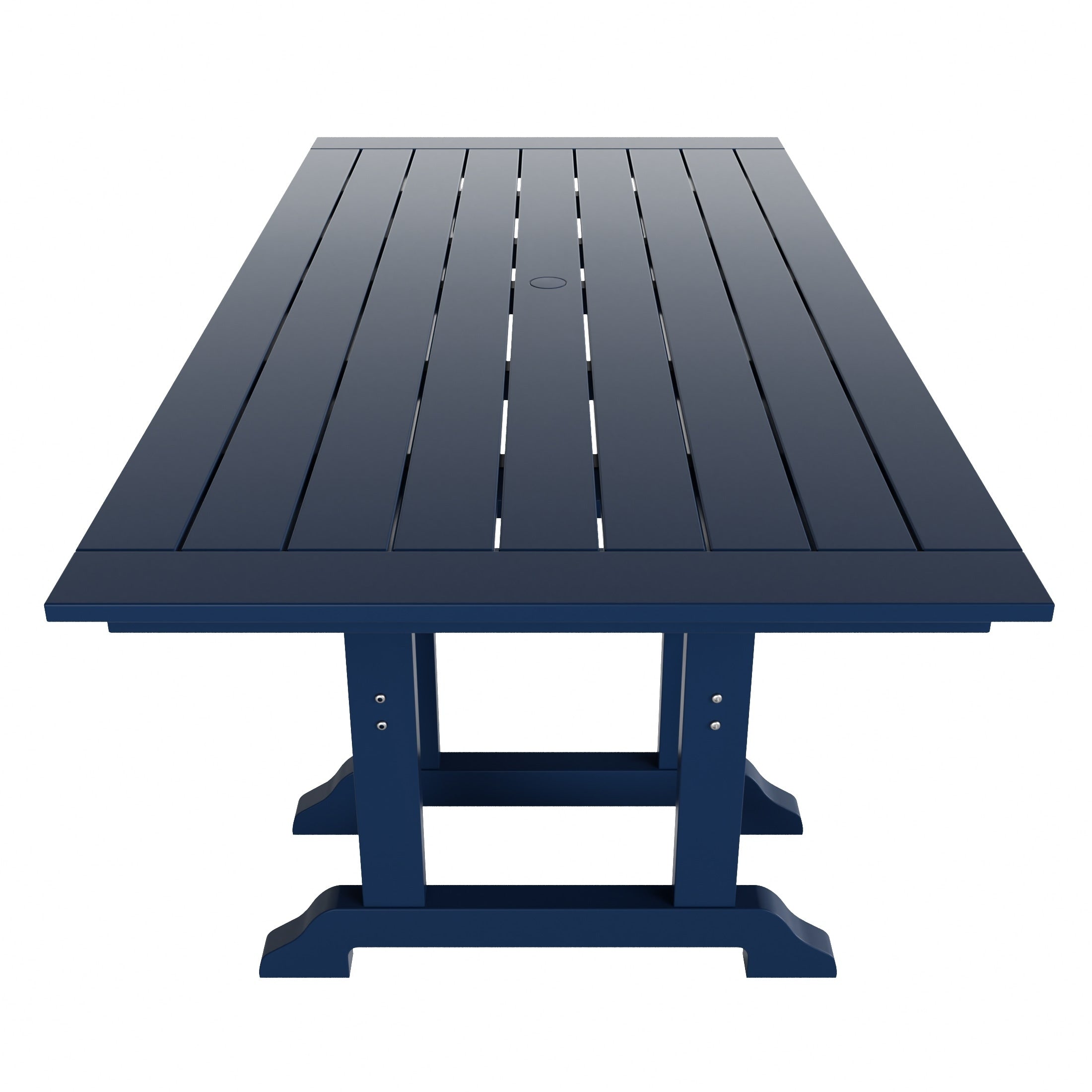 Ensemble de salle à manger et de jardin rectangulaire Polytrends Laguna 6 pièces avec table et banc