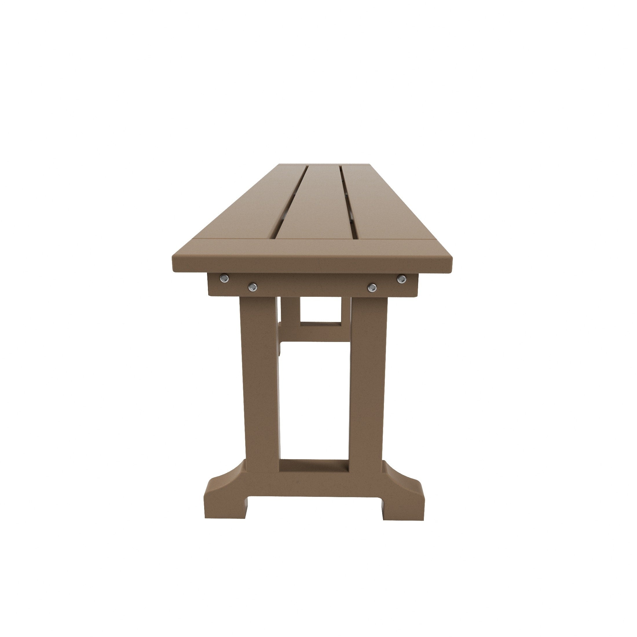 Ensemble de salle à manger et de jardin rectangulaire Polytrends Laguna 6 pièces avec table et banc