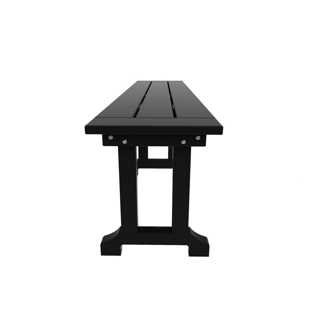 Ensemble de salle à manger et de jardin rectangulaire Polytrends Laguna 6 pièces avec table et banc