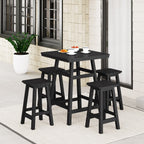 Ensemble de comptoir bistrot extérieur Polytrends Laguna en PEHD toutes saisons (5 pièces)