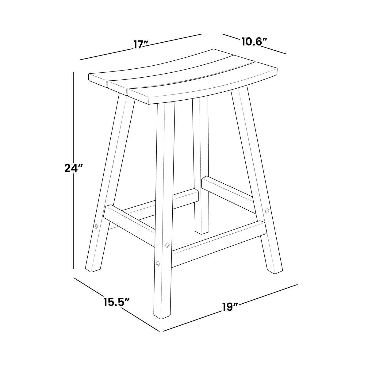 Ensemble de comptoir bistrot Polytrends Laguna en PEHD toutes saisons pour terrasse (3 pièces)